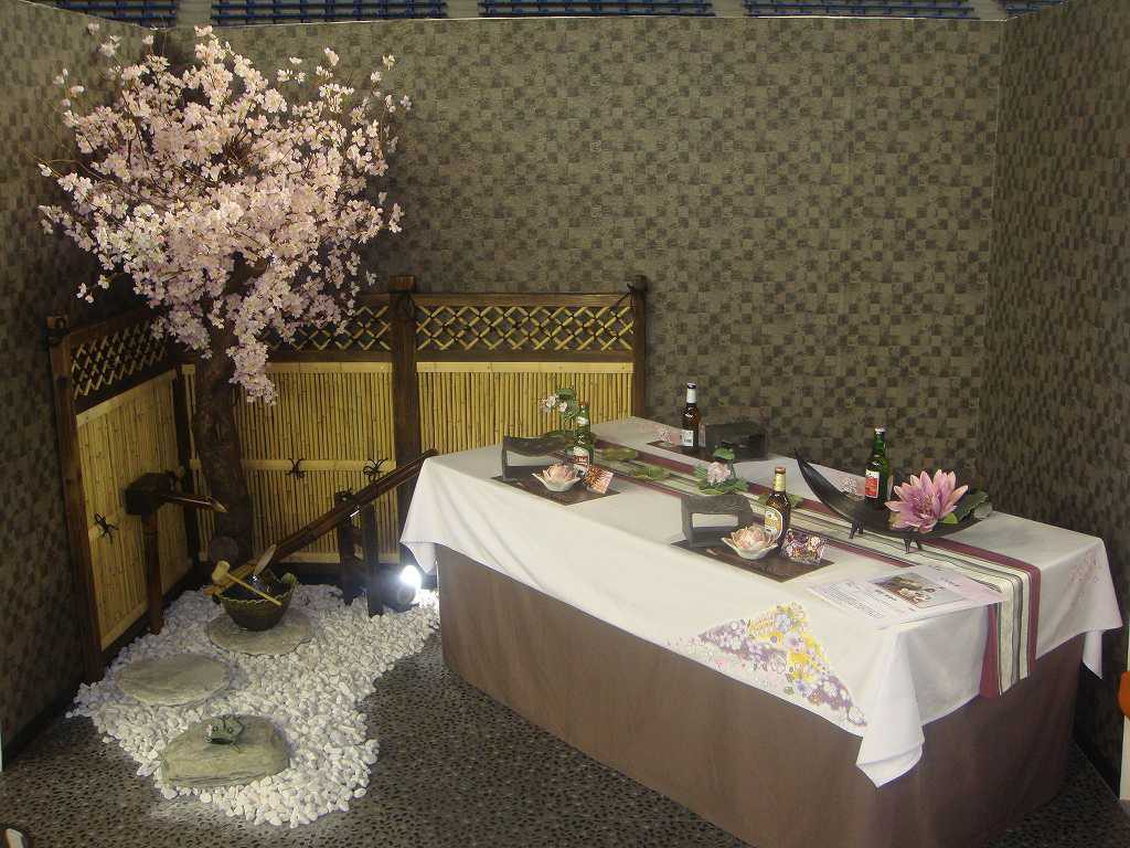 春の装飾、桜（さくら）ディスプレイ